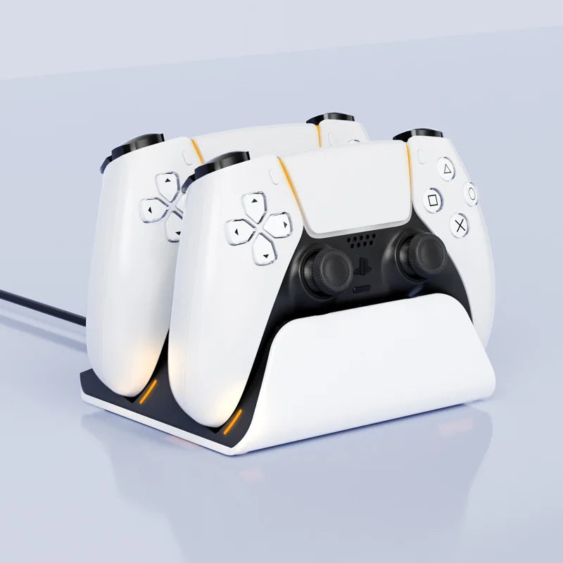 Fast Charging Dock for PS5 Controllers Dual Wireless Gamepad Charger Station PlayStation 5 Charging Stand Accessories